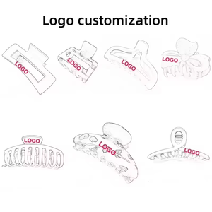 Barrettes à <span class=keywords><strong>cheveux</strong></span> en acétate avec logo personnalisé, clips latéraux coréens en gros, mini barrettes en forme de goutte d'eau, accessoires capillaires coréens - Product Image 6