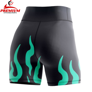 กางเกงขาสั้นขายดี คุณภาพเยี่ยมสำหรับผู้หญิง พร้อมสินค้ามาใหม่ กางเกงลำลองผู้หญิง ผ้าถักเรียบ สีพื้น ยืดหยุ่น ผสมผ้าฝ้ายและสแปนเด็กซ์ ลายเรียบ - Product Image 2