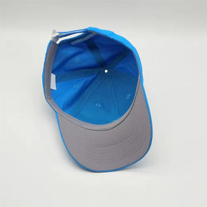 Gorra de béisbol bordada de 5 paneles de alta calidad a precio de fábrica OEM, sombrero perforado con agujero cortado con láser, nuevos sombreros de moda con logotipo personalizado - Product Image 6