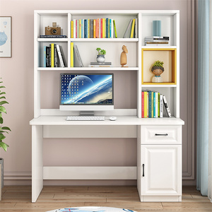 Eco-friendly Home Simple Wooden Study Computer Table Writing Office <strong>Desk</strong> With Book Shelf - Product Image 3