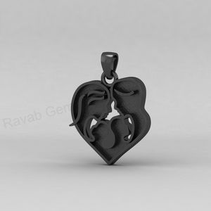 Pendentif en or 14 carats et argent 925, 22x21 mm, avec cadre vide pour la famille heureuse, pour remplir de résine de lait maternel ou de cendres, bijou souvenir à faire soi-même - Product Image 5