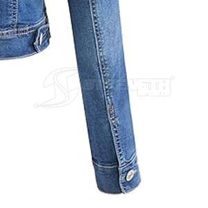 แจ็กเก็ตยีนส์สำหรับผู้หญิงแจ็กเก็ตยีนส์ทำจากผ้าฝ้าย100% - Product Image 5