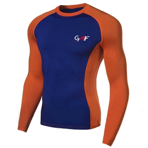 ชุดออกกำลังกายผู้ชายทรงเข้ารูปคุณภาพสูง GAF ชุด Rash Guard สำหรับ MMA และ BJJ  รับสกรีนโลโก้ตามสั่ง - Product Image 4