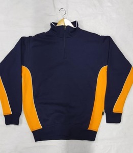 เสื้อสเวตเตอร์คอกลมขนาดใหญ่พิเศษผ้าฝ้ายหนาสำหรับทุกเพศ500gsm แบบปักไหล่แบบกำหนดเองพิมพ์ลายเรียบสำหรับฤดูใบไม้ผลิ - Product Image 5