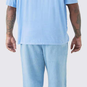 Nouveau gros streetwear joggers 100% coton lavage à l'acide pantalon de survêtement respirant décontracté vêtements pour hommes léger pantalon en détresse - Product Image 4