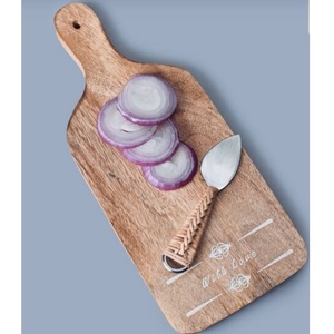 Tabla de Desayuno de Madera de Mango Ecológica Antideslizante de 1.5 cm de Grosor, Regalo de Navidad 2025, Tabla de Cortar, Accesorios de Cocina - Product Image 3