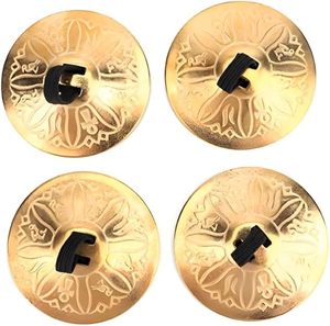 Juego de 4 Címbalos de Dedo de Bronce Grabados, Zills Profesionales para Danza del Vientre - Product Image 4