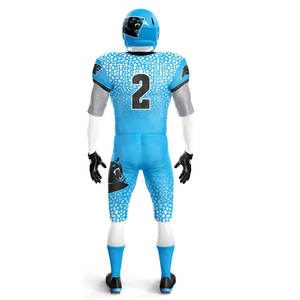 Ensemble d'uniformes de maillot de football américain personnalisé, pantalon en sergé à impression par sublimation pour jeunes adultes hommes femmes, attirail de vente en gros - Product Image 6