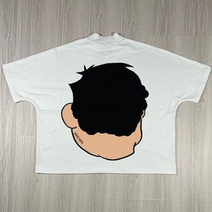 เสื้อยืดผู้ชายทำจากผ้าฝ้าย100% เสื้อโอเวอร์ไซส์ไหล่ตกขนาด250GSM ป้องกันรอยยับโลโก้ของคุณเอง - Product Image 2