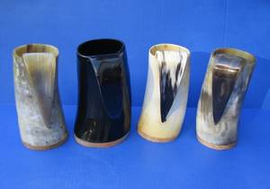 Tazas de cerveza de cuerno para beber de estilo clásico vikingo para eventos de boda, artículos de Hotel y uso elegante de mesa - Product Image 4