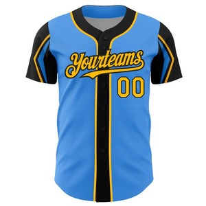 Maillot de baseball personnalisé unisexe pour adulte Nouveau design Manches imprimées Derniers vêtements de sport Respirant Grande taille Vêtements de sport pour équipe de club - Product Image 2