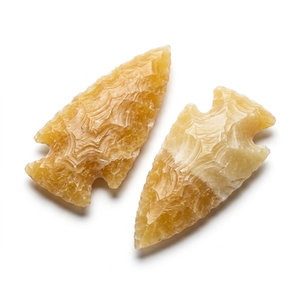 Puntas de flecha de cristal de aventurina amarilla natural, puntas de flecha de jaspe elegante curativas, gemas al por mayor - Product Image 3