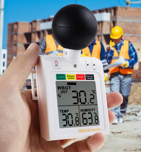 2 in 1 wbgt + ตัวตรวจสอบดัชนีความร้อนเทอร์โมมิเตอร์แบบเปียกหลอดไฟแบบสวมใส่ได้เครื่องวัดความเครียดจากความร้อนสำหรับการเล่นกีฬาในที่ทำงานและกิจกรรมกลางแจ้ง - Product Image 5