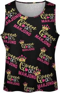 Chaleco de gimnasio informal para hombre, camiseta sin mangas de secado rápido respetuosa con el medio ambiente transpirable con ropa deportiva de entrenamiento impresa - Product Image 3