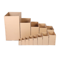 Boîtes en carton ondulé jetables personnalisées haute résistance, portables, 3 couches, qualité alimentaire, pour expédition, cadeaux et artisanat