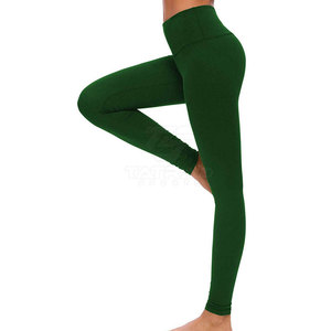 OEM Service Women <b>Leggings</b> Solid <b>Pattern</b> Breathable Quick Dry Spandex/Nylon Gym Wear Pants Custom Colors & Sizes - Product Image 5