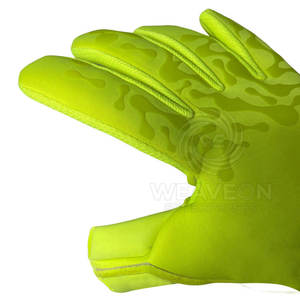 Gants de gardien de but en cuir de haute qualité, nouveau design, antidérapants, fermeture à boucle et crochet, protection des doigts, pour jeunes WEAVEON - Product Image 4