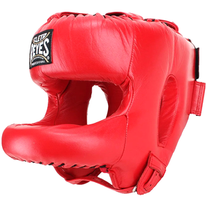 Gants de boxe Fiest en cuir de vache véritable rouge, ensemble de boxe, protège-nez, protège-tête, sangle, fermeture à boucle et crochet, respirant, rapide, arts martiaux - Product Image 3