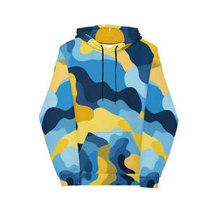 Sudadera con capucha de forro polar con cremallera para hombre, personalizada al por mayor, con bordado y estampado en relieve, de alta calidad, 100% algodón, para invierno - Product Image 1
