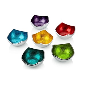 Bol de service décoratif de meilleure qualité métal aluminium cuivre et noir plaqué fait à la main élégant fabricant indien bol rond en vrac - Product Image 6