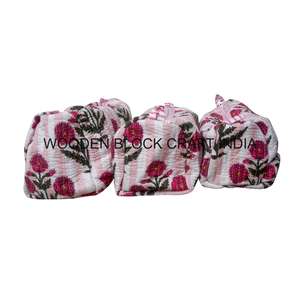 Personalized Custom Logo Eco-Friendly Bohemian Cotton Cosmetic <b>Bag</b> Tassel Zipper Closure Large Capacity Portable Makeup Pouch - Product Image 3