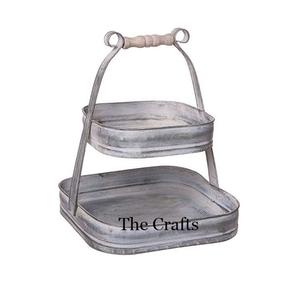 Bestest Design Galvanized Cake Serving Stand Tamaño personalizado Forma redonda Cake Server al precio más barato - Product Image 2