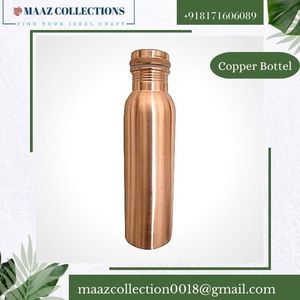 Botellas de agua de metal de cobre Premium de alta calidad Juego de vasos deportivos de alto aislamiento térmico directo del proveedor indio líder - Product Image 5