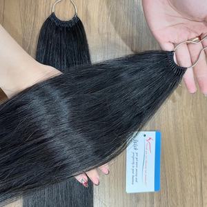 Artículos calientes Pelo de pluma recto natural 100% Extensiones de cabello humano vietnamita crudo Mejor calidad Color personalizado al por mayor - Product Image 3