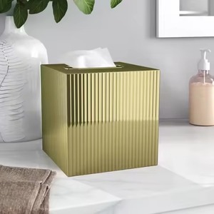 Cubierta de Caja de Pañuelos de Metal Hecha a Mano, Porta Servilletas de Diseño Moderno, Duradero y Ecológico para Sala de Estar, Oficina y Hotel - Product Image 6