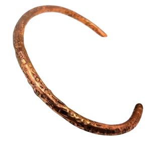 Brazaletes cuadrados hechos a mano de cobre con diseño abierto para Unisex, joyería fuertemente de moda para cumpleaños y regalo de boda - Product Image 1