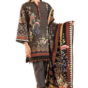 2025 colección de invierno para mujer de alta calidad Casual 100% algodón sólido A-Line transpirable vestido de longitud completa - Product Image 2