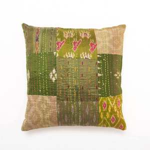 Couettes Kantha faites à la main en soie 100% de haute qualité et taie d'oreiller couture à la main et couverture imprimée pour la décoration d'hôtel de salon - Product Image 1