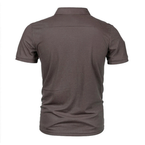 Men Turn Down Collar Short Sleeve Polo Shirts Polo T Shirt Men's Short Sleeve Polo Shirt - Product Image 6