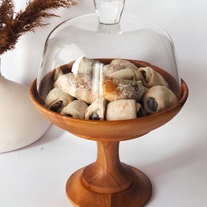 Wholesale Sustainable Wedding Cake Tools Set Handcrafted Mango Acacia <b>Wood</b> and Marble Cake <b>Stands</b> at Low Price - Product Image 1