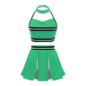 Costume de pom-pom girl unisexe tendance à prix de gros, robe d'Halloween, uniforme de cheerleading, tenue 100% polyester sur mesure - Product Image 2