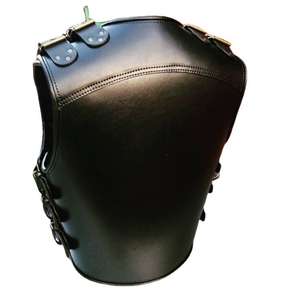 Chaleco de Cuero para Hombre, Estilo Urbano, con Bolsillo Tridimensional, Prenda Exterior de Invierno, Diseño Moderno, Personalizable - Product Image 2