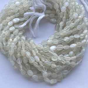 6mm 8mm 10mm pierre de lune blanche naturelle lisse ovale perles de pierres précieuses brins bricolage pour la fabrication de bijoux collier Bracelet Alibaba 2025 - Product Image 3