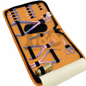 Kit d'extension capillaire professionnel en acier inoxydable à forte demande, avec micro-pinces, pour usage commercial - Product Image 1