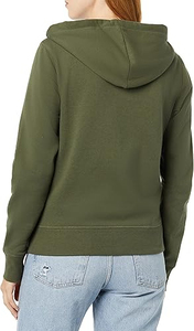 Sweat à capuche en coton mélangé avec logo personnalisé, vêtements de rue surdimensionnés pour femmes, pull en molleton d'hiver, vente en gros OEM - Product Image 5