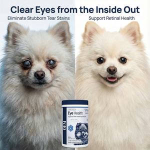 Friandises molles pour la santé des yeux des chiens - Supplément anti-taches de larmes - Soutien naturel de la vision avec myrtille et oméga-3 pour chiens - Product Image 2