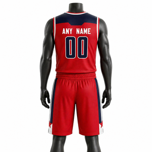 Uniforme de Baloncesto Personalizado para Hombre, Transpirable, de Malla de Poliéster, Sublimado, Pantalones Cortos Deportivos para Equipo, Venta al Por Mayor OEM - Product Image 2