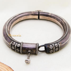 Bracelet en argent victorien Vintage ouvrable 925 bracelet en argent Sterling argent Antique Kada pour les femmes bijoux pour la vente en gros - Product Image 2