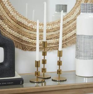 AK เชิงเทียนโลหะ3ชิ้นทำจากทองเหลืองใช้ตกแต่งบ้านตกแต่งโรงแรม - Product Image 6