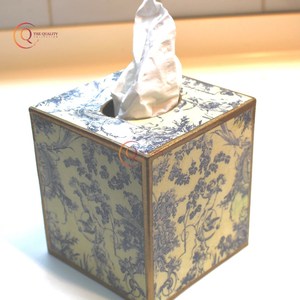 Fabuleuse boîte à mouchoirs décorative de table de conception Boîte à mouchoirs en pierre d'impression florale de qualité supérieure avec forme carrée à prix compétitif - Product Image 6