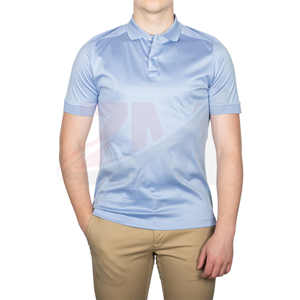 เสื้อยืดโพลีเอสเตอร์ 100% ระบายอากาศได้ดี พิมพ์โลโก้ตามสั่ง เสื้อกอล์ฟ เสื้อโปโลแบบซับลิเมชั่น เสื้อยืดคอตตอน เสื้อแฟชั่นผู้ชาย รับผลิตแบบ OEM - Product Image 1