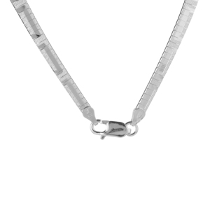 Collar de Plata de Ley con Diseño Griego, Moissanita y Detalles de Diamantes, Cadena Chapada en Oro, Estilo Geométrico Religioso - Product Image 2