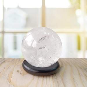 Esfera de bola de cristal de cuarzo transparente-Piedra curativa natural para claridad energética y meditación-Bolas de cristal metafísicas - Product Image 5