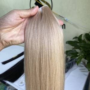 Mechones de pelo humano virgen de Vietnam, cabello liso sin procesar de 24 pulgadas, superdoble, venta al por mayor - Product Image 6