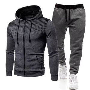 Venta al por mayor de chándal sublimación personalizado de poliéster de talla grande con cremallera Conjunto de jogging Unisex entrenamiento de fútbol casual chándal para hombres - Product Image 2