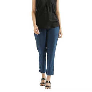 กางเกงวิ่งพิมพ์ลายลำลองสำหรับผู้หญิง, กางเกงผ้าฝ้ายผ้าไหมผ้าไหมทรงหลวมขนาดพิเศษพร้อมกระดุมตกแต่งโลโก้สำหรับทุกฤดูกาล - Product Image 1